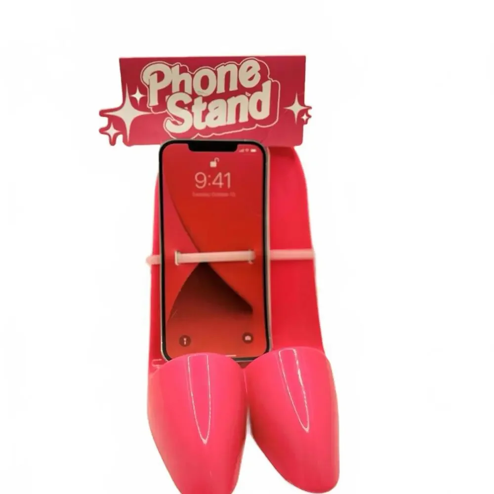 Pink High Heels Women’s Heels Desk Phone Stand Cell Phone Holder